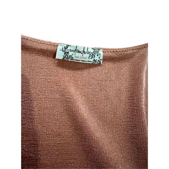 Free People Turnt Long Sleeve Bodysuit in Ginger Spice Sz M - Picture 5 of 8